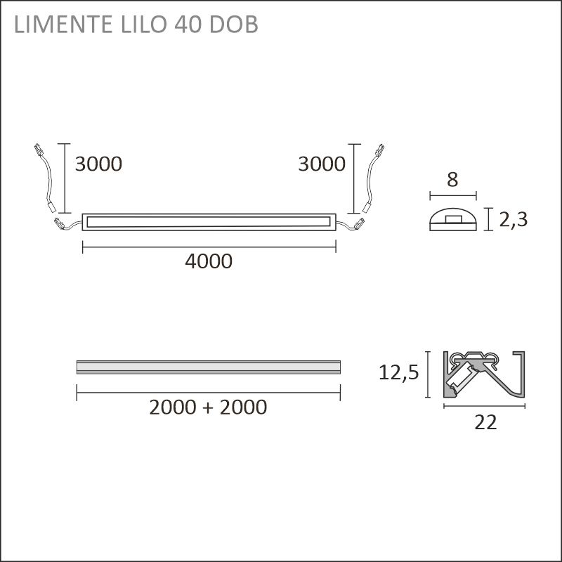 LILO DOB 40 3K alu profiilivalo