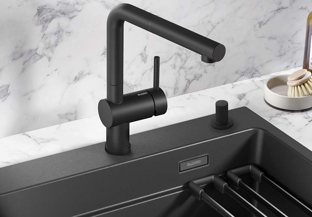 Pop-up knopp LATO matt svart