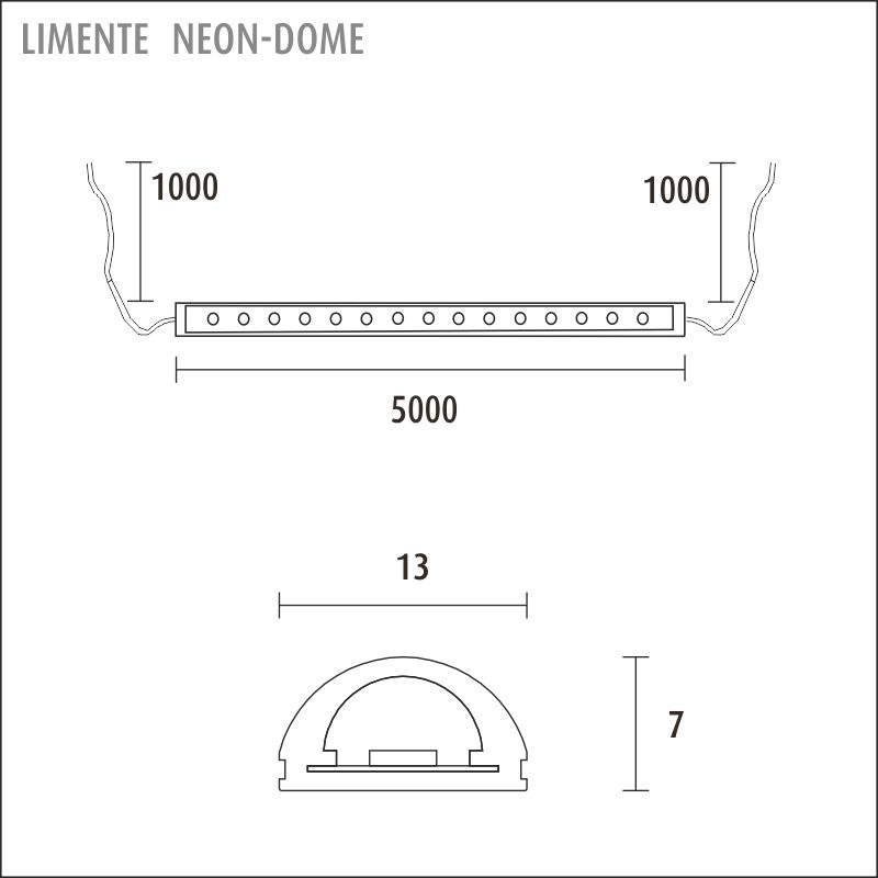 NEON DOME 5m 90W 4000K va