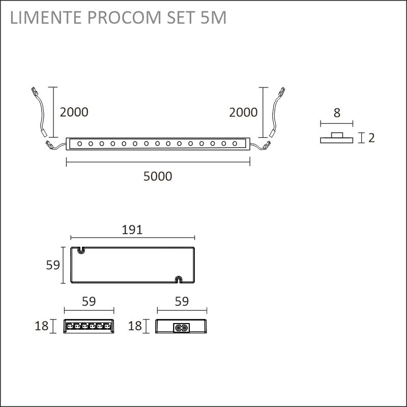 PROCOM setti 5m 3K virt.