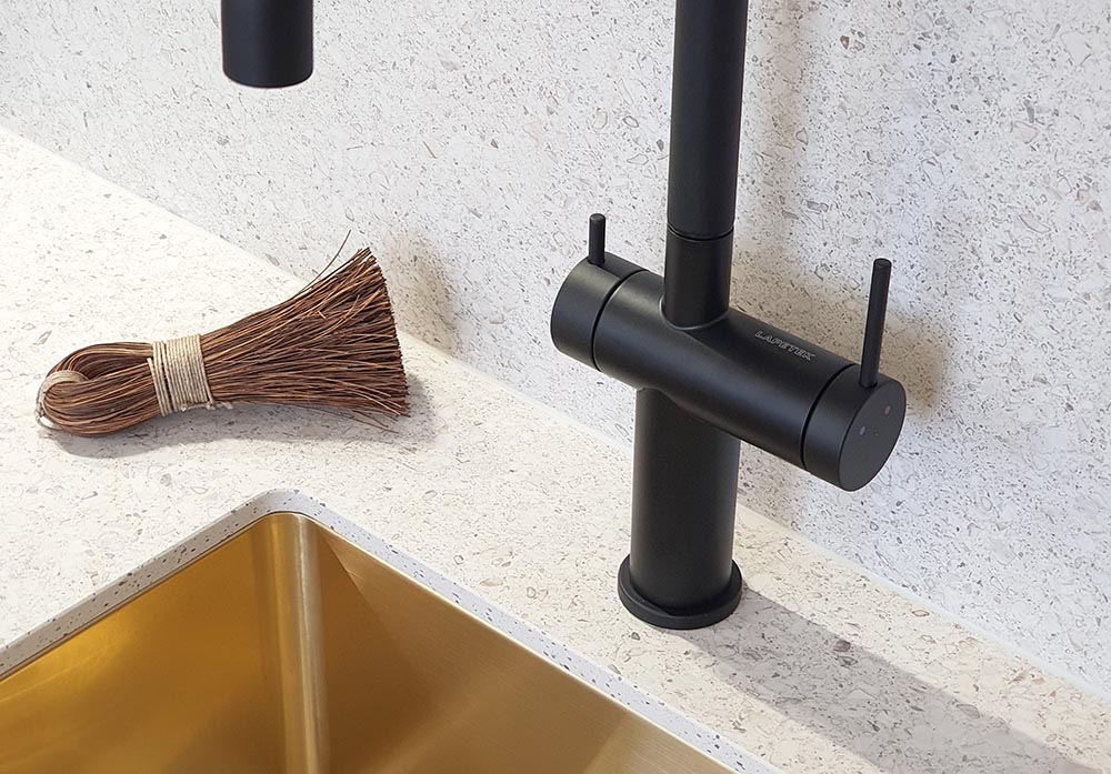 LAPETEK ROUNDPIN-A, black/black, dishwasher valve