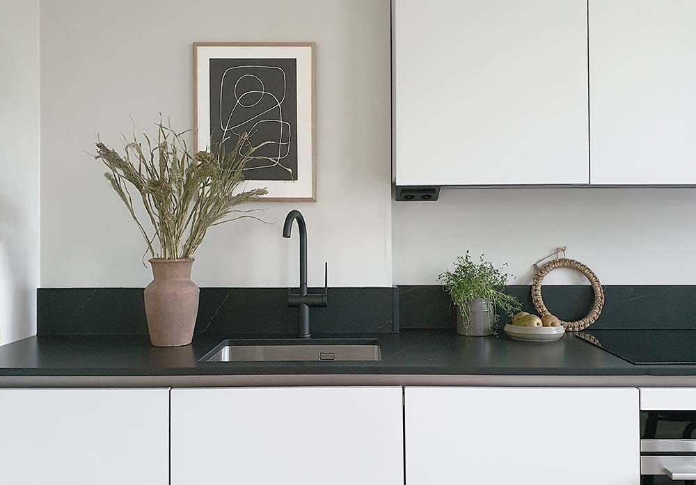 LAPETEK ROUND-A, mattblack, dishwasher valve