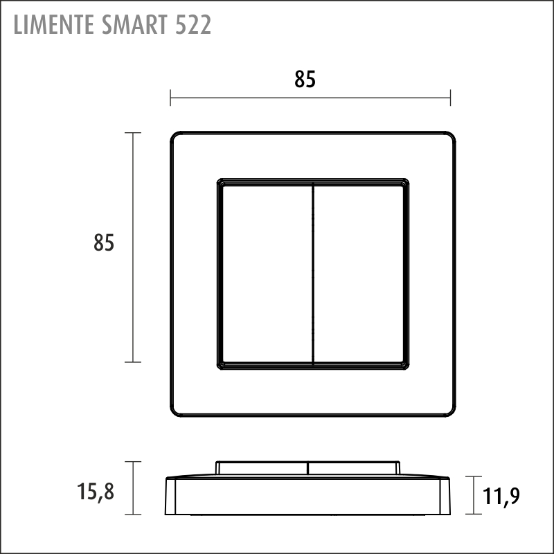 SMART 522 2-os. säädin-CL va