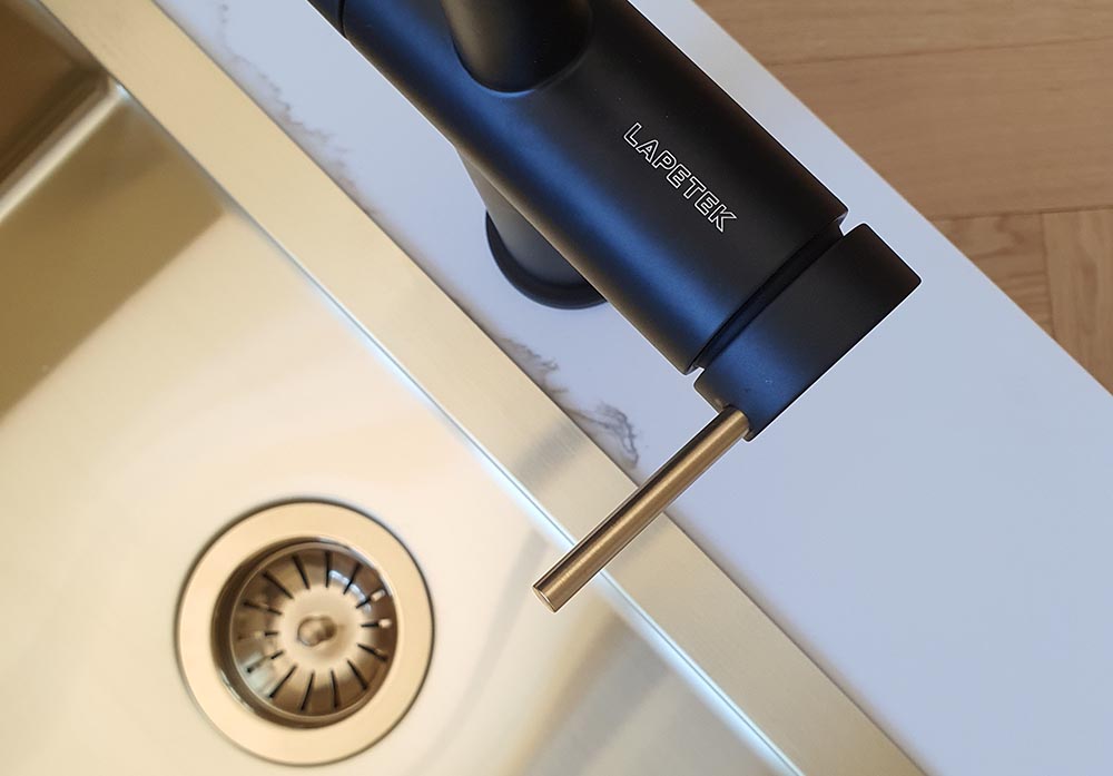 LAPETEK LINOPIN-A, svart/mässing, diskmaskinsavstängning