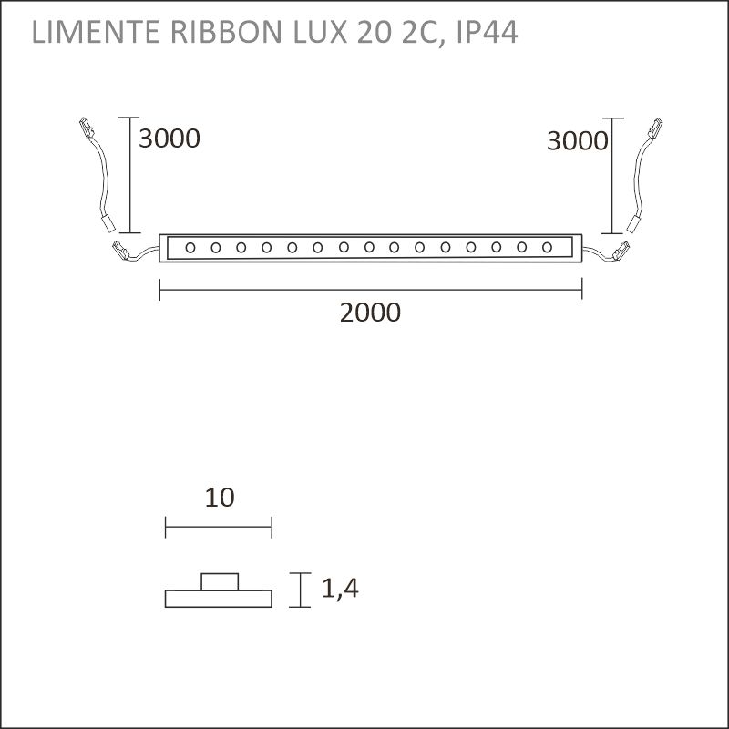 RIBBON 20 LUX 2C 3000/4000K