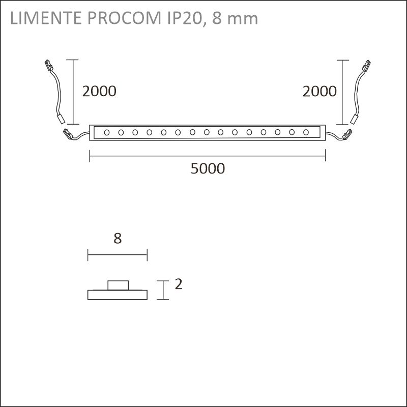 ProCom 5m 3000 K, IP20