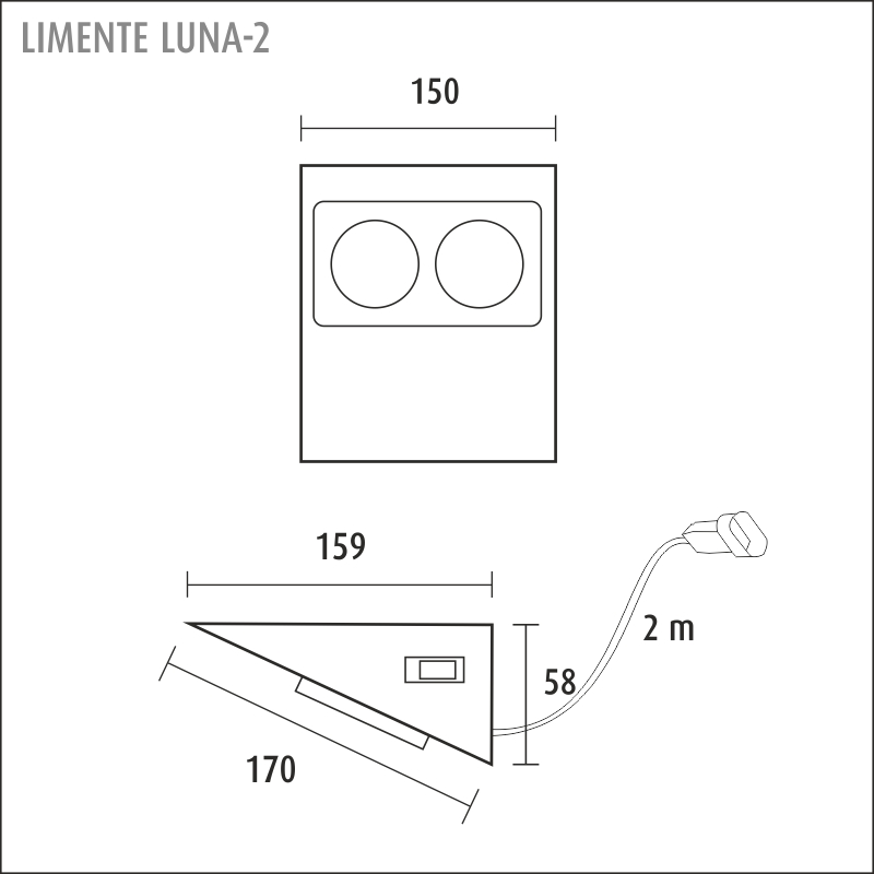LUNA-2 pistor. kytkimellä mu