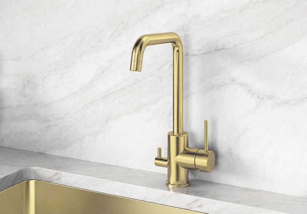 LIVA-A satin gold dishwash